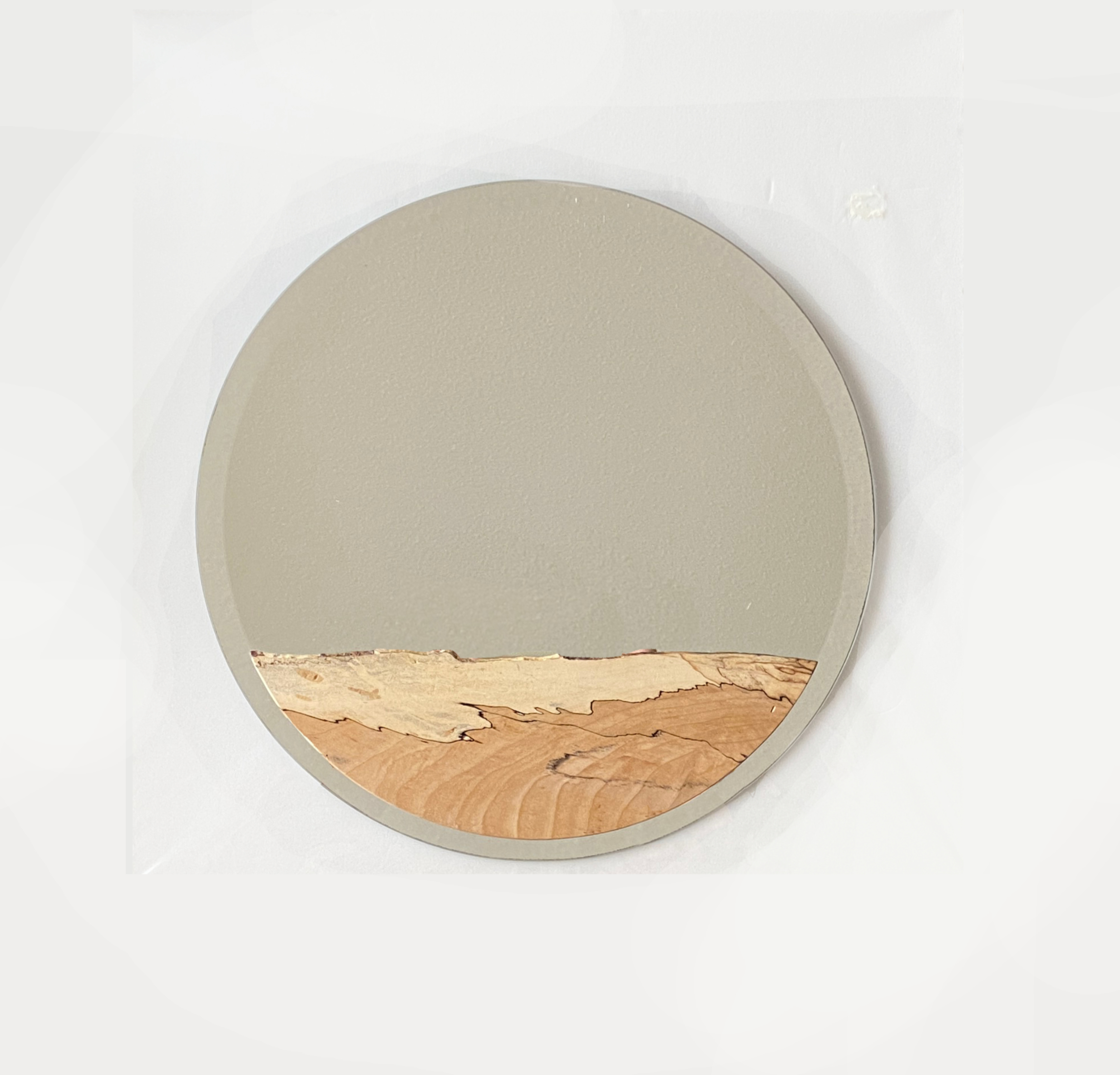 Live edge spalted maple mirror